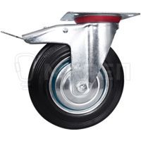 Поворотная колесная опора с тормозом, Scb42