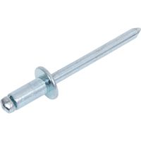 Заклепка, вытяжная, 4,8х10, сталь/сталь, Daxmer