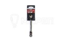 Ключ комбинированный трещоточный, 8мм, с шарниром