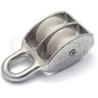 Блок двойной с пластиковым роликом, 40мм