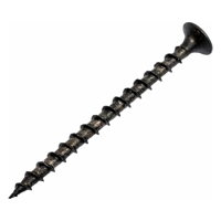 Саморез усиленный по дереву, черный, 3.5х51, 100шт. (Гриппер)