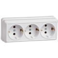 Розетки 3-местные