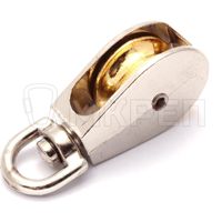 Блок одинарный, 30мм, 1-1/4'', с хромированным роликом