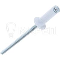 Заклепка, 4.0х10мм, RAL 9003 белая