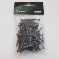 Саморез усиленный, 3.5x35мм, черный по дереву