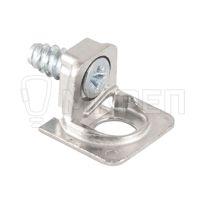 Опора полкодержателя с винтом, никель