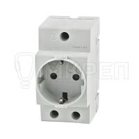 Розетка РАр 10-3-ОП на DIN-рейку c заземлением