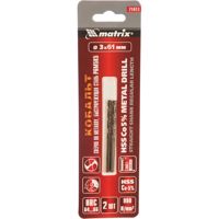Сверло, по металлу, 3 мм, HSS, 2 шт.// Matrix