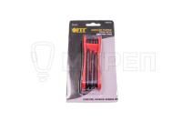 Ключи TORX, CrV, Т9-Т40, складные, 8 шт