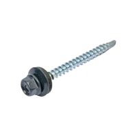 Саморез кровельный Zn, 4,8х51, RAL-7024 графитово-серый, 50шт (Гриппер)