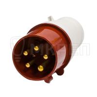 Вилка силовая НТ-025/32А, 3Р+N+Е, IP44, 380V