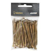 Саморез желтый PZ, 4х50 100шт., (Гриппер)
