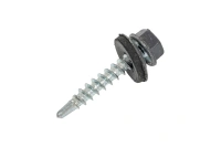 Саморез кровельный Zn, 4,8х29, RAL-7024 графитово-серый