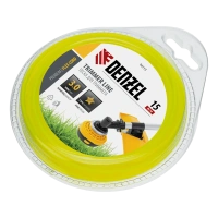 Леска для триммера, звезда, 3 мм х 15 м, блистер, FLEX CORD, Denzel