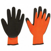 Перчатки утепленные акрил. с ворсом, латекс.