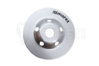 Чашка алмазная шлифовальная, 125x22мм, 2-рядная