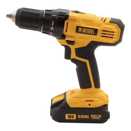 Дрель-шуруповерт аккумуляторный, CDL-IB-18-02, 18 В, Denzel