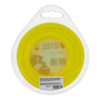 Леска для триммера, круглая, 2 мм х 15 м, блистер, FLEX CORD, Denzel