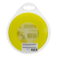 Леска для триммера, квадрат, 2 мм х 15 м, блистер, FLEX CORD, Denzel