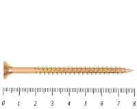 Саморез желтый PZ, 5х80 30шт., (Гриппер)