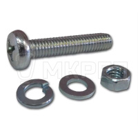 Винт DIN7985 с полукруглой головкой, 6х30мм, А2