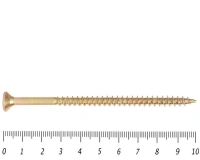 Саморез желтый PZ, 6х100 50шт., (Гриппер)