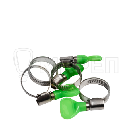 Хомут червячный, винт-барашек, 20-32мм