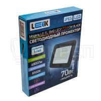 Прожектор светодиодный LEEK, 70W, 6500K IP65