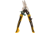 Ножницы, по металлу, 270мм, прямой и правый рез,сталь-СrMo, трехкомп.рук-ки // Denzel