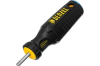 Отвертка, SL5x75 мм, S2, 3к рукоятка,  Denzel