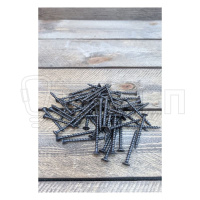 Саморез усиленный, 4.8х100мм 200шт., черный по дереву