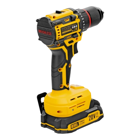 Дрель-шуруповерт, аккумуляторная, бесщет., Denzel