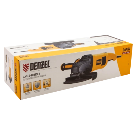 УШМ AG230-2400, 2400 Вт, 6000 об/мин, Denzel