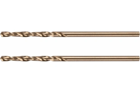 Сверло, по металлу, 2 мм, HSS Co-8%, 2 шт.// Denzel